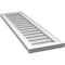 Ekena Millwork Vertical Surface Mount PVC Gable Vnt: Non-Functional, w/2"W x 1-1/2"H, Brickmould Frame, 12"W x 42"H GVPVE12X4202SN - alternate 4
